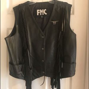 FMC leather vest
